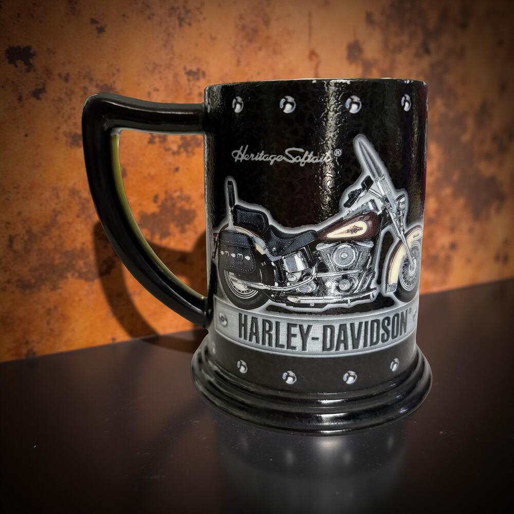 Harley-Davidson Heritage Softail Classic Collector Tankard Mug 2020 VGUC